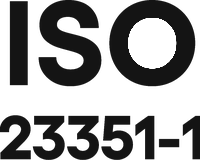 ISO 23351-1 certified
